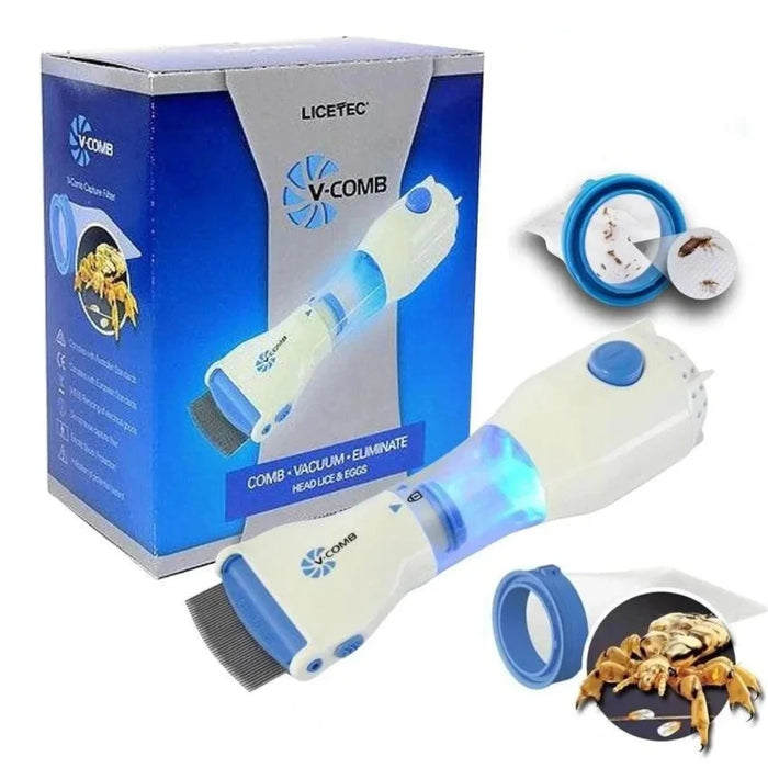 Electric V-Comb Anti-Lice Removal Device