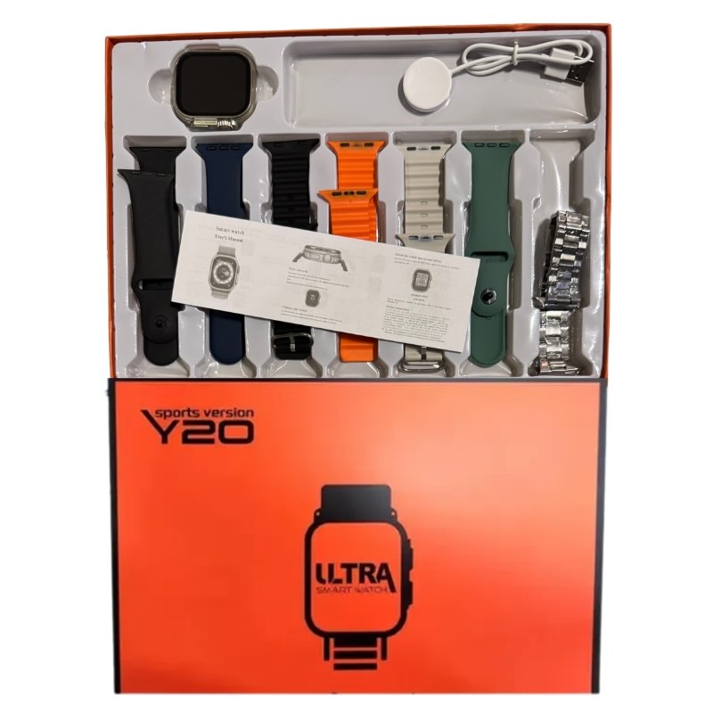 Y20 Ultra Smart Watch: 2.2" HD Fitness Tracker
