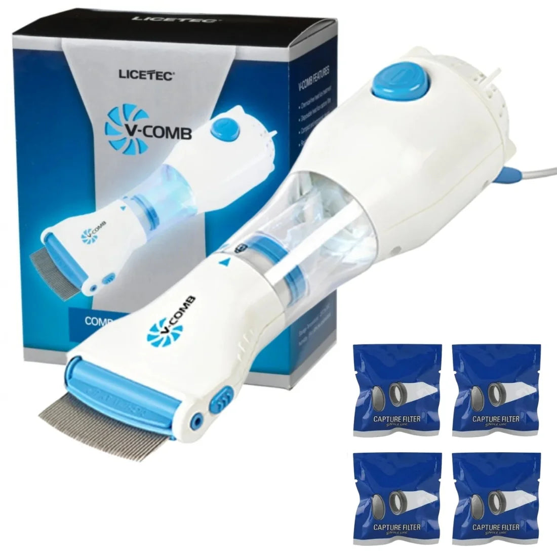 Electric V-Comb Anti-Lice Removal Device - view 3