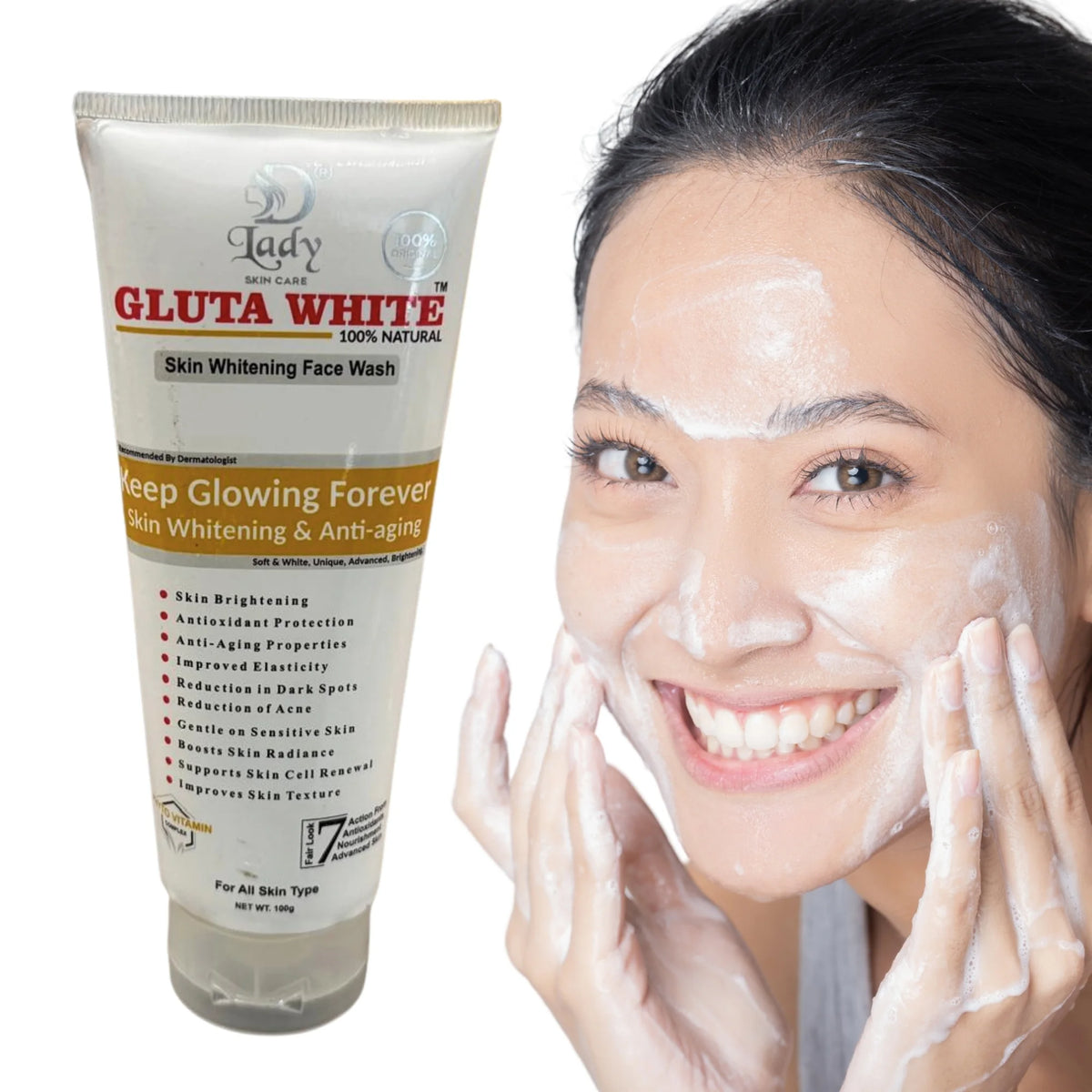 Gluta White 7-in-1 Brightening Face Wash