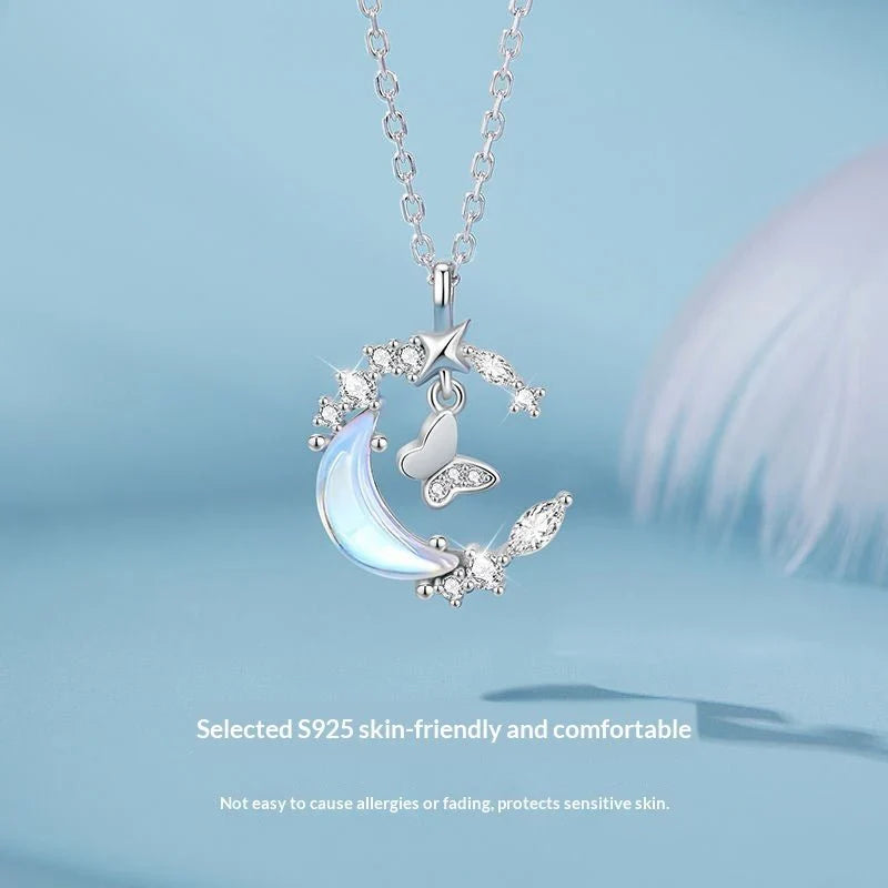 Sweet And Elegant Butterfly Necklace For Women Perfect For Moonlit Nights