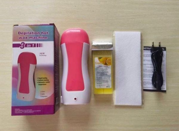 3-in-1 Wax Heater Hair Removal Kit with Cartridge & Strips