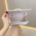 Womenâ€™s Elegant Pleated Pearl Evening Clutch